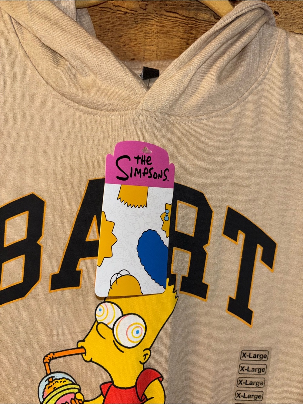 Bart Simpson Brain Freeze pullover Hoodie - Picture 4 of 4